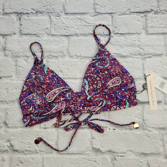 NWT Nanette Lepore Lauren Longline Fixt Bikini size 10 - Picture 2 of 15